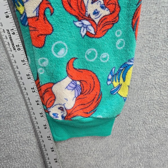 Disney‎ Women Sleepwear 2X Green Pajama Pants Jogger The Little Mermaid Ariel - Picture 5 of 11